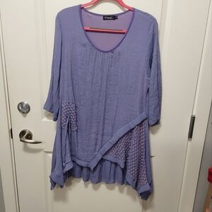 PAPA. Purple tunic